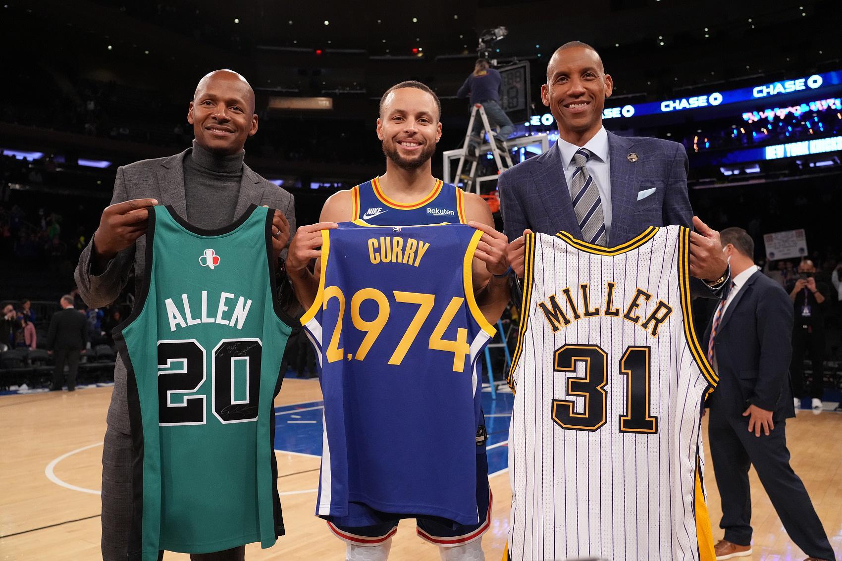 克莱谈历史前5射手：库里、米勒、雷-阿伦、伯德、自己